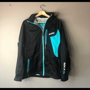 FXR blue black women’s jacket size 10